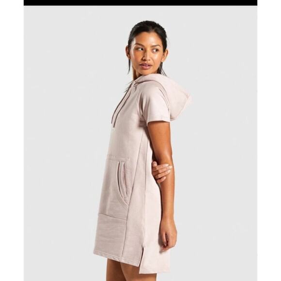 Gymshark Legacy Fitness Lounge Sweatshirt Dress - Pink Size XS - Picture 8 of 8